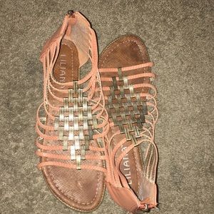 Coral sandals